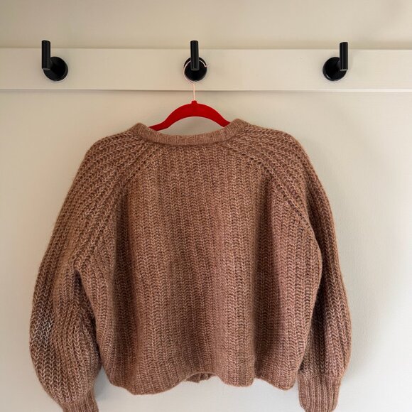 Sezane - Emile Cardigan in Mottled camel - Picture 3 of 6